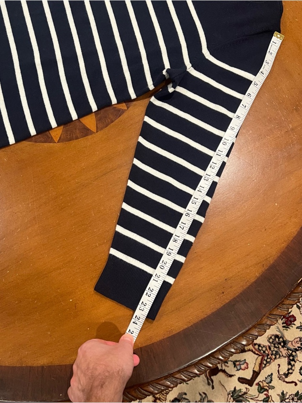 NWT $149 Talbots Plus Crewneck Sweater Dress Navy Breton‎ Stripe Size X Shift - Picture 16 of 16